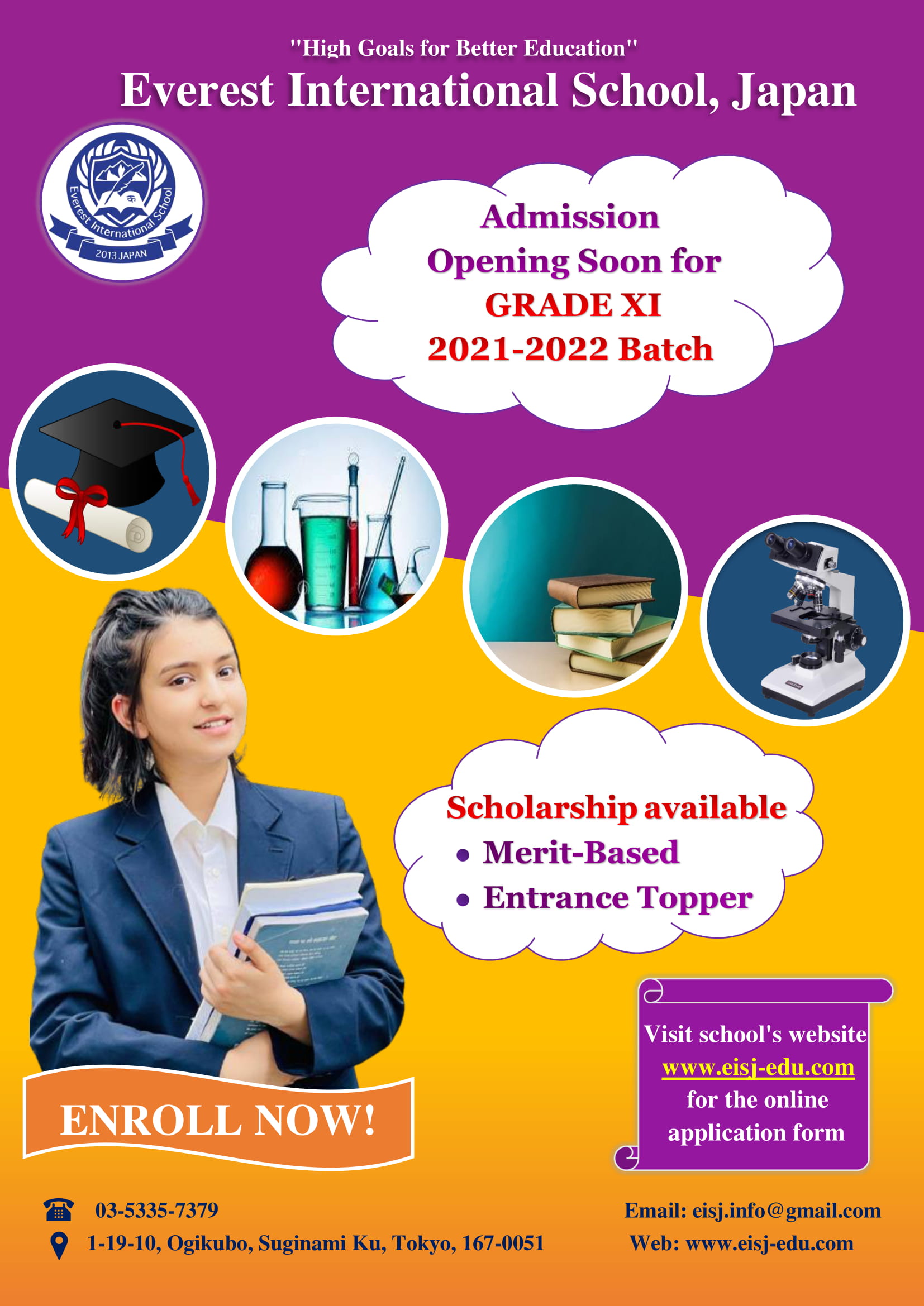 Admission1 Everest International School, Japan